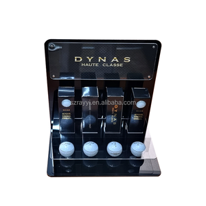Ray Yi Tùy Chỉnh <span class=keywords><strong>L</strong></span> Hình Dạng 2 Tầng Truy Cập Rõ Ràng Và Màu Đen Acrylic 4 Chủ Hiển Thị Đứng Cho Quả Bóng Golf Với Logo - Product Image 2