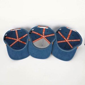 BSCI Oem Custom Embroidery Patch Logo Mens High Quality 5 Panel Unstructured Corduroy Rope Snapback Cap <b>Hat</b> - Product Image 2