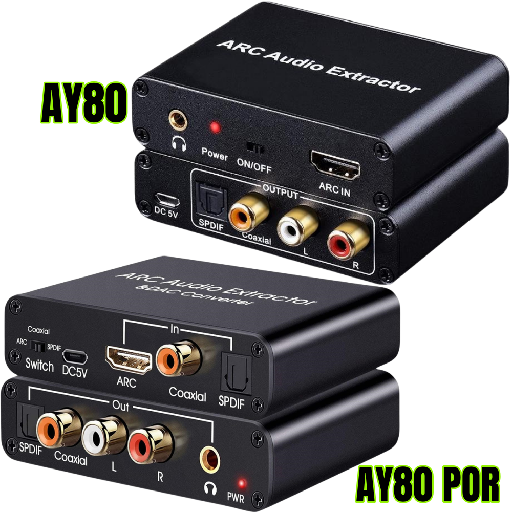 LICAEVEY EARC ARC Estrattore Suono, Uscita HDMI Ottica Da 3,5 Mm, Adattatore Audio HiFi 24 Bit 192 KHz Per HDTV Ad Amplificatore Per Altoparlanti