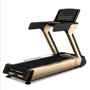 2022 Peralatan Gym Kebugaran Mesin Lari Komersial Bermotor, Mesin Treadmill Layar LED Manual 21.5 Inci