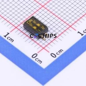 SOP02 DIP Switch SMD-4P,3.6x5.6mm Switch Single Pole Single Throw 2 1.27mm 25mA - Product Image 1