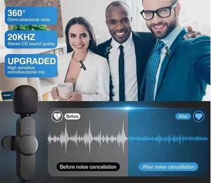 K033 senza fili BT Lavalier microfono tipo C risvolto Clip microfono per TikTok Vlog supporta Multi-canale in tempo reale microfono di missaggio - Product Image 3