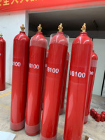 Équipement d'extinction d'incendie automatique haute efficacité 80L rouge IG100, système de suppression d'incendie