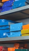 Lab membuat permata kaca berwarna, permata oranye, dapat membuat perhiasan, batu permata longgar Semi mulia