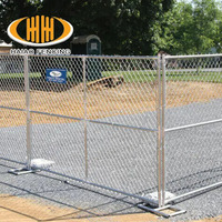 Panneau de clôture temporaire standard américain/clôture de chantier portable en treillis métallique