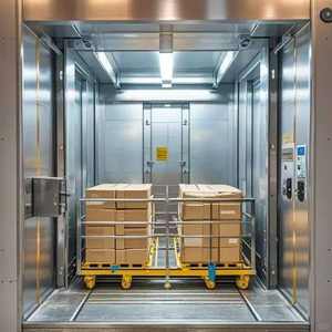 Plataforma Elevadora Eléctrica Hidráulica de Doble Columna de la Mejor Calidad, 0.3T/0.5T/1T/2T/3T, Elevador Eléctrico para Carga - Product Image 3