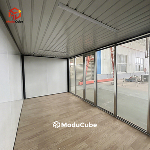 Moducube Casa Contenedor Plegable Tipo Z de Alta Calidad, Modular con Pared de Vidrio Prefabricada para Uso Hotelero, Moducube Tipo Z - Product Image 1