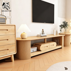 Mueble de TV Moderno Europeo Personalizado, Ecológico, de Madera, con Almacenamiento, Envío Inmediato, Muebles para Sala de Estar y Dormitorio - Product Image 2