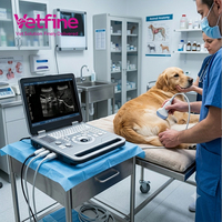 Máquina de Ultrasonido Veterinaria Portátil, Escáner de Ultrasonido de Diagnóstico Médico para Mascotas, Equipo para Clínica Veterinaria