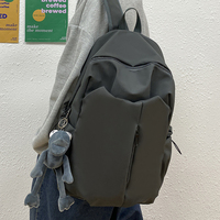 Mochila Escolar Impermeable para Computadora, Estilo Oxford, Color Sólido, para Universidad y Preparatoria, Moda para Chicas, Gran Venta