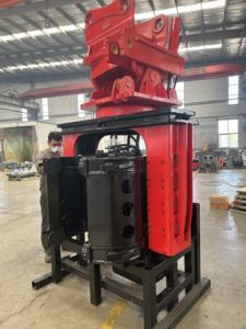 12m深さバイブロハンマー建設機械用30トンショベルサイドグリップパイルドライバー - Product Image 3