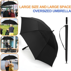 30 Inch Tự Động Mở Quá Khổ Khuyến Mại Biểu Tượng Tùy Chỉnh Windproof Mang Nhãn Hiệu Golf Ô Hai Lớp Golf Ô Với Logo - Product Image 4