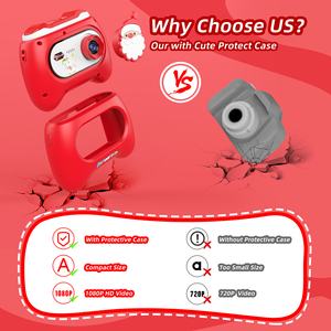 Cámara HD con Temática de Santa Claus para Niños, Grabación de Video 1080P y Fotos Creativas para Jóvenes Fotógrafos, Incluye Tarjeta SD - Product Image 2