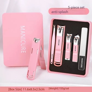 Ensemble de manucure et pédicure professionnel de haute qualité pour la maison, logo personnalisé, <span class=keywords><strong>coupe</strong></span>-<span class=keywords><strong>ongles</strong></span> et <span class=keywords><strong>coupe</strong></span>-<span class=keywords><strong>ongles</strong></span> en acier inoxydable complet dans une boîte pour hommes et femmes - Product Image 6