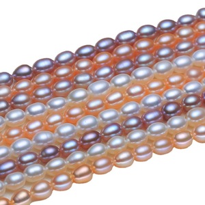 Perlas cultivadas de agua dulce ovaladas de 6-10 mm, grado AA, perlas sueltas para joyería DIY, embalaje a granel. - Product Image 2