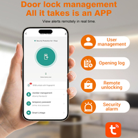 Nouvelle Arrivée 2026 – Serrure Intelligente à Pênes Cliquants avec Application Tuya, Déverrouillage par Empreinte Digitale et Clés, Haute Sécurité, Verrouillage Automatique pour Hôtels, Maisons et Bureaux