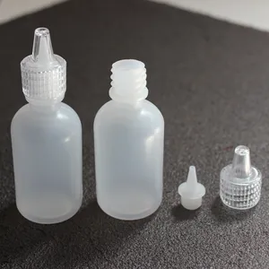 Top Sales Art Supplies PE Twin Colors Plastic Pot 30ML Acrylic Paint Bottles Empty