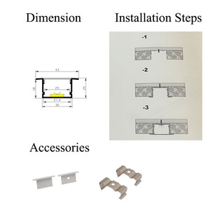 <span class=keywords><strong>Profilé</strong></span> en <span class=keywords><strong>aluminium</strong></span> de haute qualité avec technologie de pointe pour ligne de production de luminaires LED, canal en plastique pour LED, coin rond en <span class=keywords><strong>aluminium</strong></span> - Product Image 4