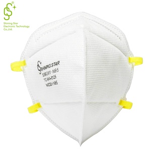 Masker debu Niosh sekali pakai <span class=keywords><strong>N95</strong></span>, masker wajah <span class=keywords><strong>N95</strong></span> pernapasan industri dapat dilipat - Product Image 5