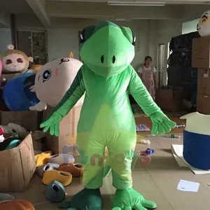Funtoys kostum maskot kadal hijau untuk kartun cosplay Anime untuk pesta karnaval liburan