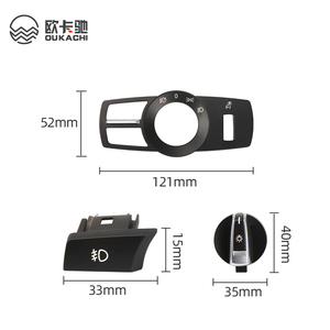 F10 voiture phare avant interrupteur bouton de Rotation pour <span class=keywords><strong>BMW</strong></span> 5 7 série F18 F07 F02 phare lampe interrupteur contrôle Konb bouton couverture - Product Image 6
