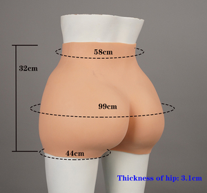 Sexy Shemale Cơ Thể Shaper Silica Gel Giả Mông Lớn Mông Miếng Đệm Nâng Lên Quần Lót Shapewear Bum Silicone Hip Quần - Product Image 5