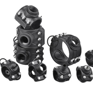 Raccords rapides en plastique PP Compression PN10 Bar avec ou sans pince de renforcement <span class=keywords><strong>selle</strong></span> pour tuyau PVC HDPE - Product Image 2