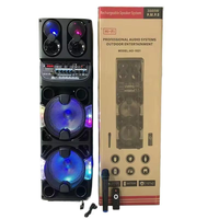 Haut-parleur de karaoké Bluetooth avec micro sans fil, grandes enceintes pour fêtes DJ en extérieur, haut-parleur de karaoké avec micro DR1021