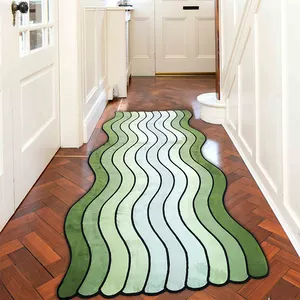 Runner Rugs Unique Designer Home Living Room Large Print Tufted Floor Die Cut Shape 3d Custom Runner Carpet Floor Rug