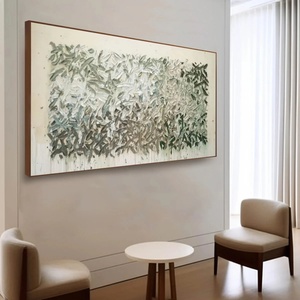 Peinture à l'huile abstraite texturée Paysage Vent Soufflé, Grande Toile Peinte à la Main, Art Mural Contemporain, Œuvre d'Art Abstraite - Product Image 4