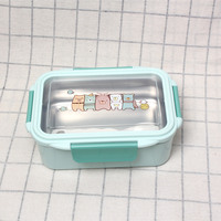 C333 Offres Spéciales Boîte à bento à 3 compartiments Boîte à lunch en acier inoxydable pour micro-ondes Boîte à aliments réutilisable à double couche de dessin animé