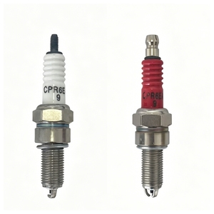 Bujía de motocicleta de alta calidad 6899/CPR6EA-9 de un solo polo y tres garras, adecuada para Haojue/Suzuki/Yamaha 100 125cc - Product Image 1