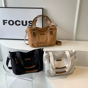 Nuova Borsa Tote <span class=keywords><strong>per</strong></span> Donne d'Affari, Grande Capacità, Borsa a Spalla Versatile <span class=keywords><strong>per</strong></span> Studentesse, Borsa Sottobraccia in Tela - Product Image 3