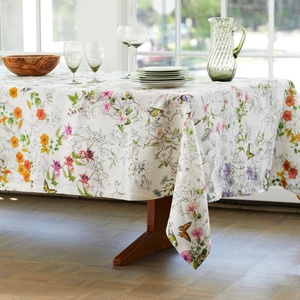 Custom Printing Patterns French Luxury Flax 100% Pure Linen <b>TableCloth</b> Table Cover High Quality for Home Hotel - Product Image 1