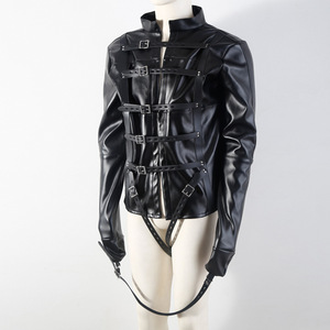 Traje <span class=keywords><strong>de</strong></span> Cuero Sexy para Hombre, Atuendo Erótico <span class=keywords><strong>de</strong></span> Bondage, Equipo SM para Juegos Sexuales, Disfraz Ajustado <span class=keywords><strong>de</strong></span> Reina, Traje <span class=keywords><strong>de</strong></span> Rendimiento, Camisón <span class=keywords><strong>de</strong></span> Compresión - Product Image 2