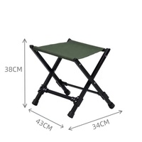 Tabouret de camping pliable portable en tissu Oxford 600D avec cadre en acier carbone, chaise d'extérieur à pliage rapide pour la pêche, la randonnée, le barbecue et les voyages