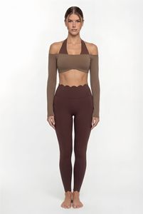 Ensemble de yoga 2-en-1 léger et respirant pour <span class=keywords><strong>femme</strong></span> - Tenue de sport amincissante pour Pilates et gym - Product Image 2