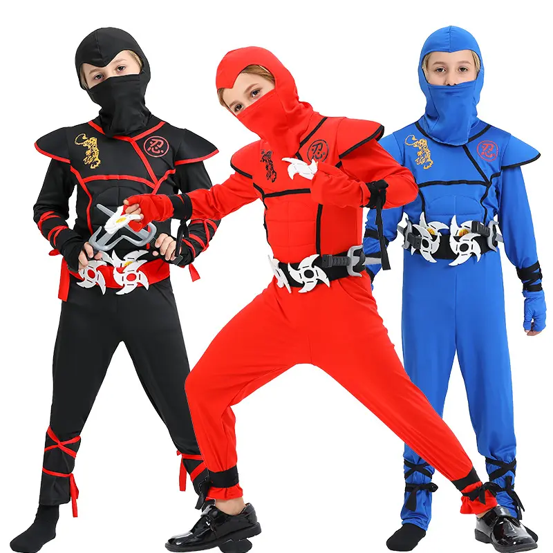 2024 new arrival Anime Carnival black Japan Ninja clothes Kids Ninja Costumes JPFB-002