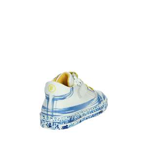 Sneakers per Bambini Falcotto Bianche e Azzurre con Stampa a Stelle, Scarpe in Tela Taglia 28 - Product Image 3