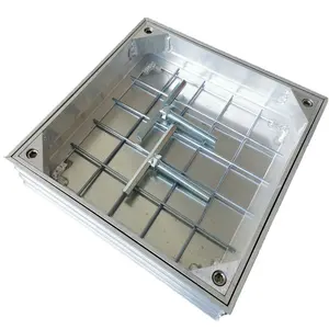 Invisible Sewage Heavy Duty Square Design Manhole Cover And Frame Customized Sizes