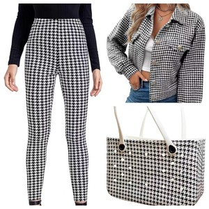 Высококачественная твидовая ткань в клетку из 100% полиэстера, фланелевая клетчатая ткань для женщин - Product Image 4