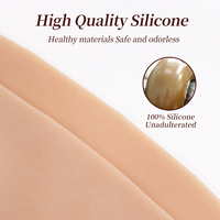 Plastron en Silicone Faux Seins Col Rond Dos Creux Réalistes Énormes Formes Mammaires Faux pour Drag Queen Transgenre Travesti