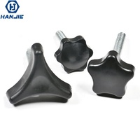 Vis à oreilles métriques M4 M5 M6 M8 à filetage, poignée en plastique noire, vis à oreilles à serrage rapide, vis à oreilles à poignée en étoile Torx