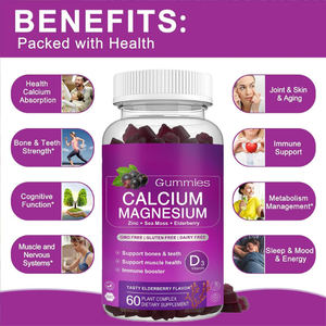 OEM Bestseller Hoogwaardige Gezonde Multivitamine Mineralen Framboos Immuunsysteem Ondersteuning Verbeterde Botdichtheid 60 - Product Image 2