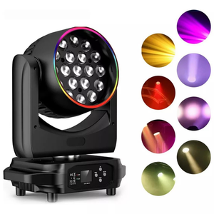 Promotion <span class=keywords><strong>Prix</strong></span> Usine : Projecteur de Scène à Tête Mobile 19 * 15W avec Bande LED RGBW et Zoom Beam pour Discothèque, DJ, Club, KTV - Product Image 4