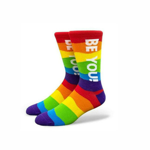 Chaussettes <span class=keywords><strong>LGBT</strong></span> GAY SLOGAN, chaussettes de fierté pour hommes - Product Image 4
