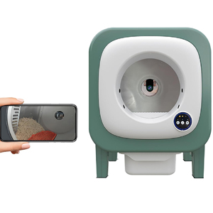 2025 Accesorios Gatos Produtos 68 + 10L extra Grande Plástico Inteligente Cat Litter Box WC Gato Automático com Controle APP e Vídeo - Product Image 1