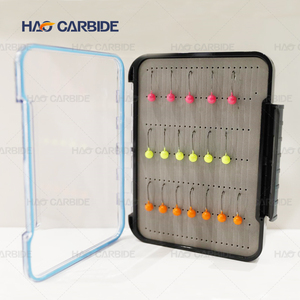 Boîte de pêche pêche à la mouche mouches humides nymphes kit de boîte d'assortiment fait à la main - Product Image 2