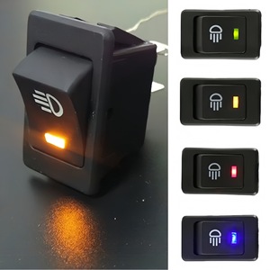 สวิตช์ไฟตัดหมอกแบบปรับแต่งสำหรับรถยนต์และรถบรรทุก พร้อมไฟ 12/24V แบบโยก รุ่น ASW-17D สองระดับความเร็ว สำหรับการค้าระหว่างประเทศ มาตรฐาน IP20 วัสดุไนลอนทนไฟ 20A - Product Image 2