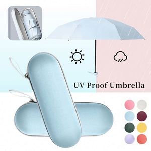 Manufacture Custom Logo Printing <b>Windproof</b> Polyester Pongee Travel Multicolor 8ribs UV Mini Pocket Capsule <b>Umbrellas</b> - Product Image 3